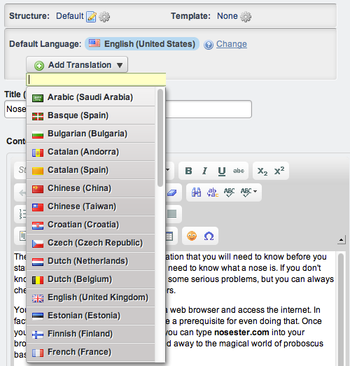 Figure 3.17: Adding a translation