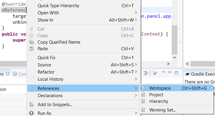 Figure 3: All matching annotations are displayed in the Search window.