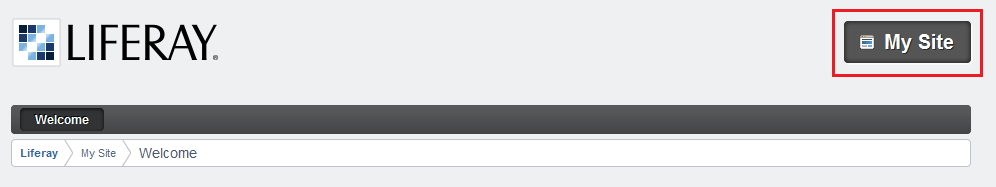 Figure 5.7: By default, themes display the sites title on each page.