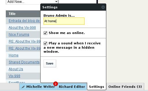 Figure 7.35: Liferays Chat
Portlet