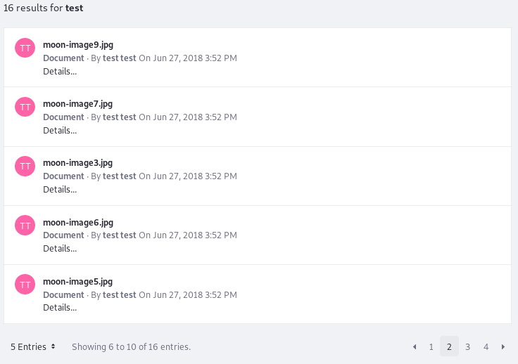 Figure 2: The number of results per page and the URL parameter names used to control pagination behavior are configurable.