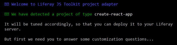 Figure 1: You can run the adapt subtarget of the Liferay JS Generator to adapt your existing apps for Liferay.