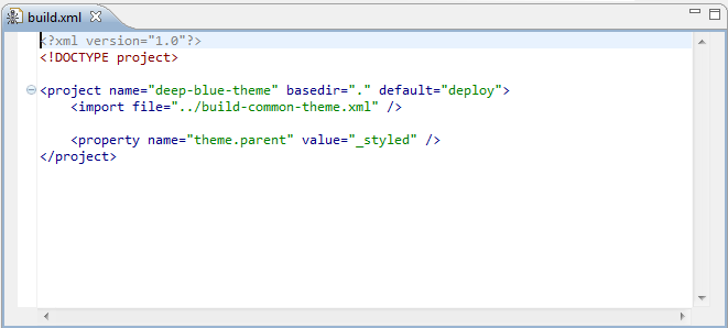Figure 5.8: Content of build.xml