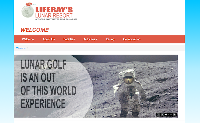 Figure 1: The updated navigation bar brings the banner together and completes the header.