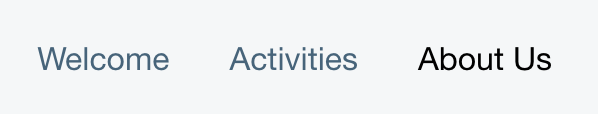 Figure 4: The navigation bar lists your sites pages.