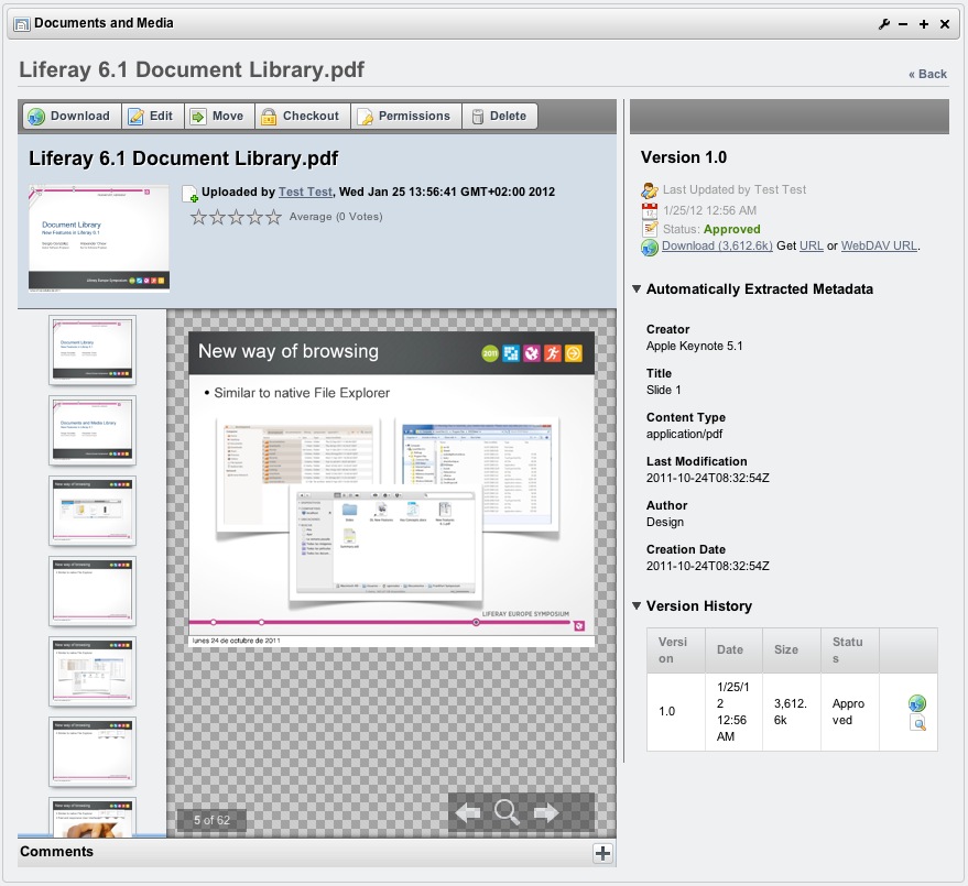 Figure 4.14: Viewing an office document
