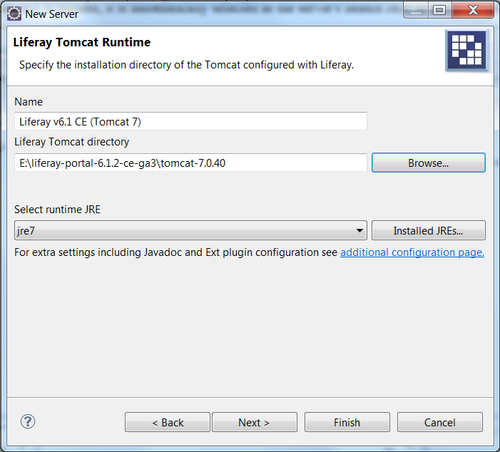 Figure 10.3: Choosing the JRE bundle