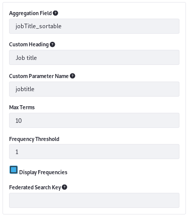 Figure 2: Configure a Custom Facet in no time.
