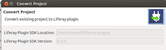 Figure 1: The Convert Project wizard detects your Plugins SDKs the location and version.