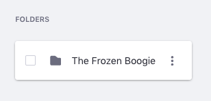 Figure 2: Your new folder appears in the Document Library.