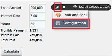 Figure 8.18: Select the Configuration
button.