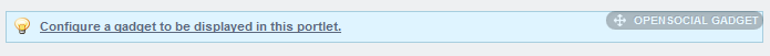 Figure 8.12: Configure a gadget to display in your
portlet.
