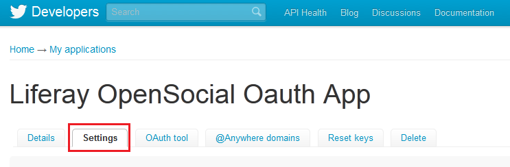 Figure 8.26: Configure the settings for your Twitter
gadget.