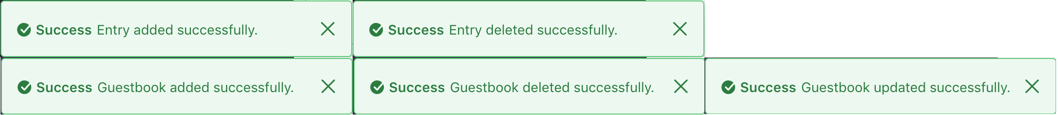 Figure 1: Now the message displays the value you specified in Language.properties.