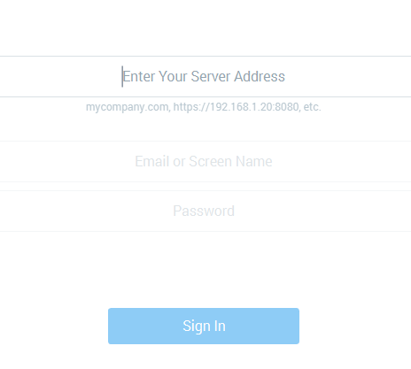 Figure 2: The first time you run Liferay Sync, you need to tell it how to communicate with your Liferay DXP server.