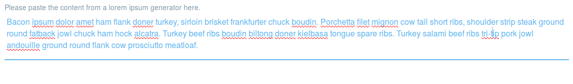 Figure 3: A multiline text form.