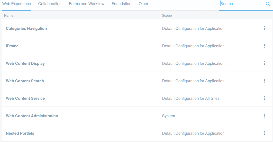 Figure 3: Navigate to the Control Panel, click on Configuration and then
System Settings. Youll find five categories of configurations, including
Other. Click on any configuration to access a form through which the
configuration values can be updated.