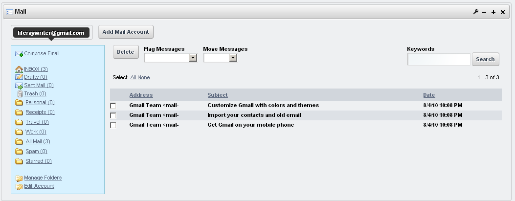 Figure 7.37: Liferays Mail Portlet