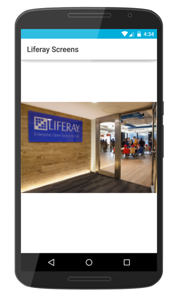 Figure 1: Image Display Screenlet using the Default View.