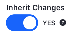 Figure 2: You can choose whether or not to inherit changes made to the page template.