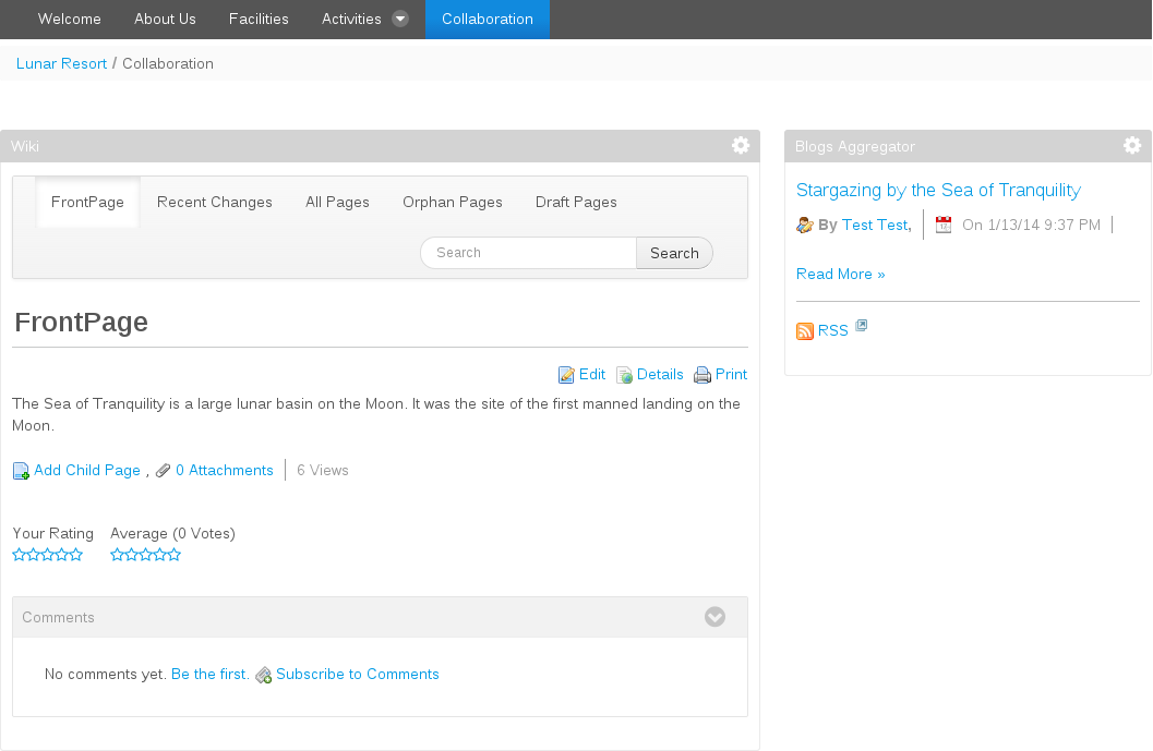 Figure 2.12: Yeah, were showoffs. But as you can see, your page layout options are virtually limitless.