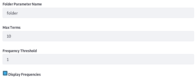図2：Folder Facetは構成可能です。