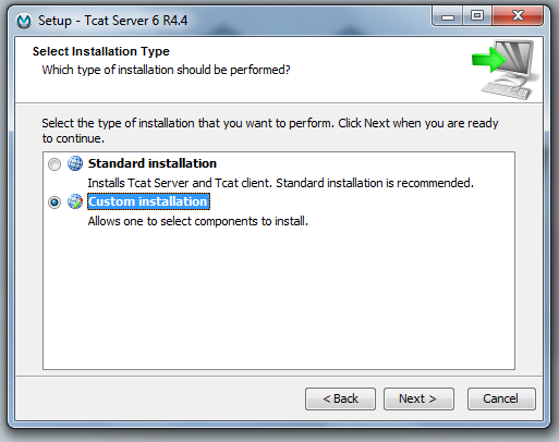 Figure 14.4: Installation selection