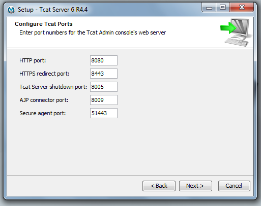 Figure 14.7: Port configurations