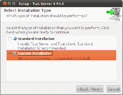 Figure 14.10: Installation type