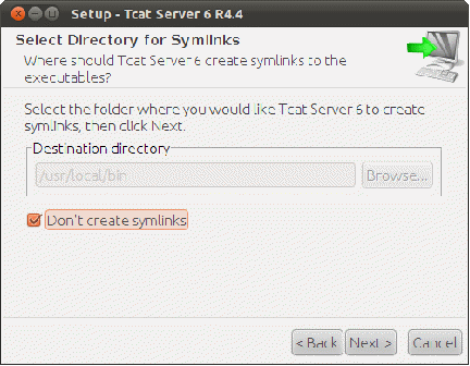 Figure 14.16: Symbolic link creation