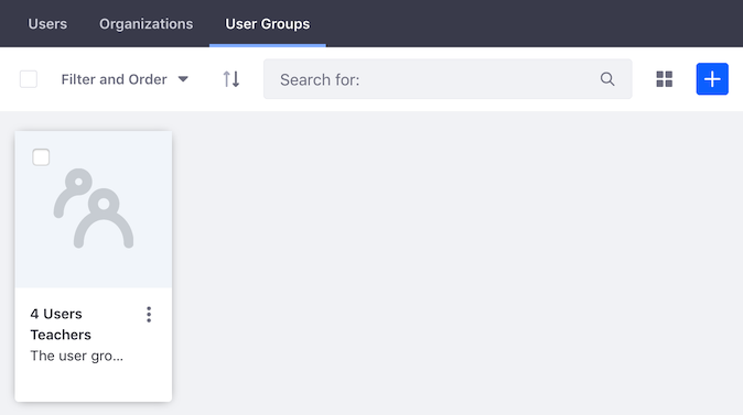 Figure 2: The User Groups tab in Memberships shows the User Groups currently assigned to the Site.