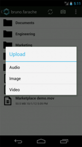 Figure 4.38: Upload local files