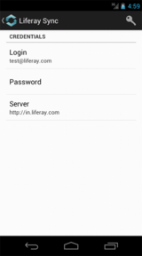 Figure 4.29: Android settings