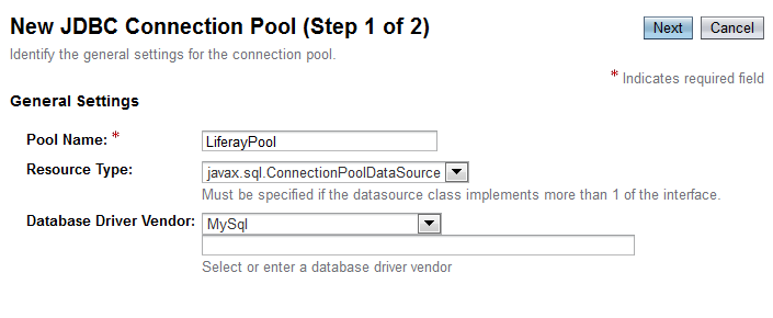Figure 14.38: Glassfish JDBC Connection Pool
