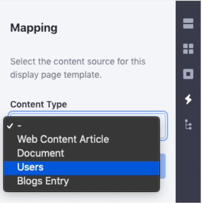 Figure 1: After creating the *InfoDisplayContributor class, you can create Display Page Templates and map them to your custom model.