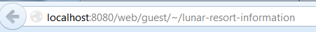 Figure 6: A canonical URL for a Lunar Resort Information page would look similar to this screenshot.