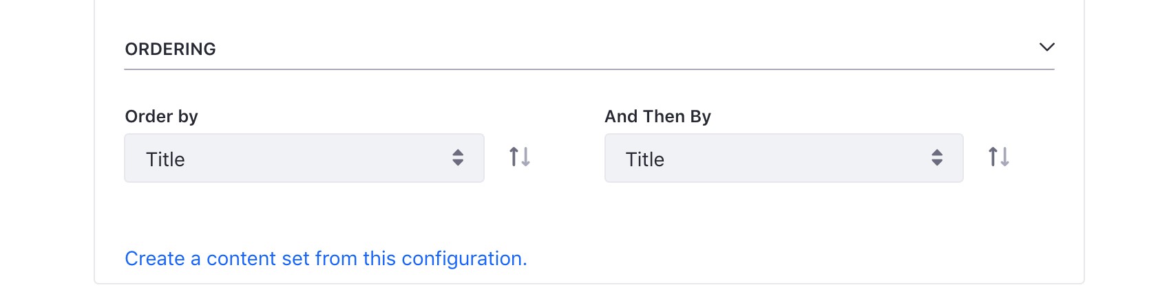 Figure 1: You can generate a Content Set directly from the Asset Publisher configuration.