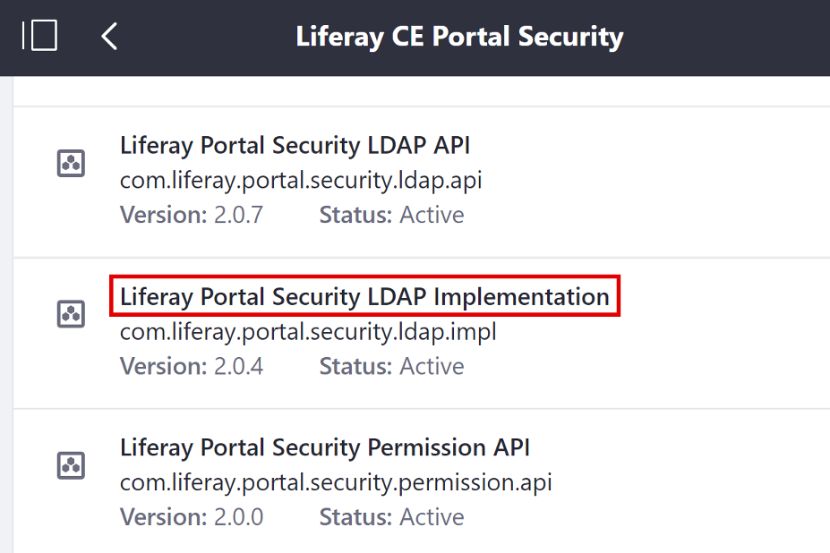 Figure 1: The module name can be found using the App Manager.