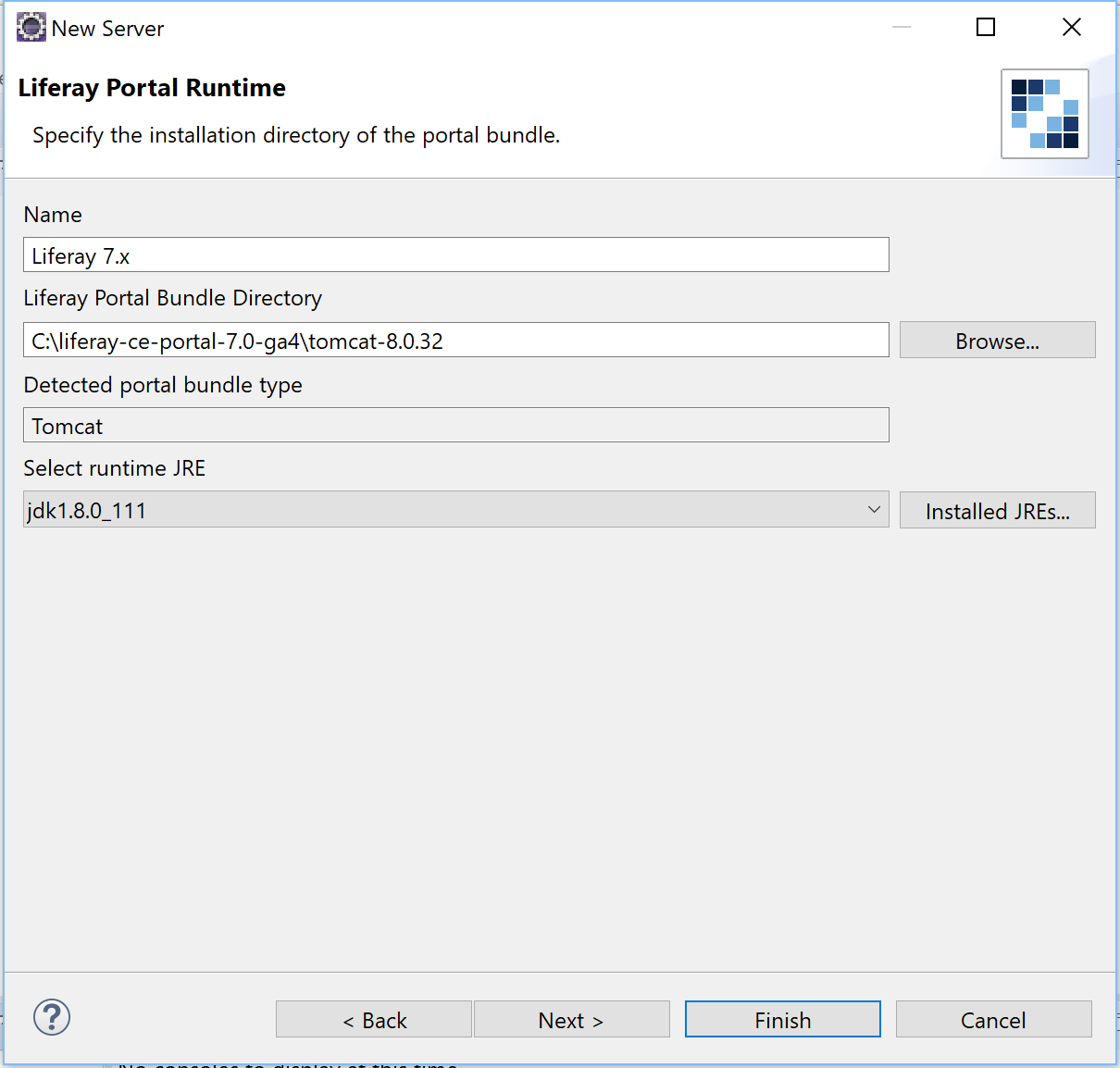 Figure 2: Specify the installation folder of the bundle.