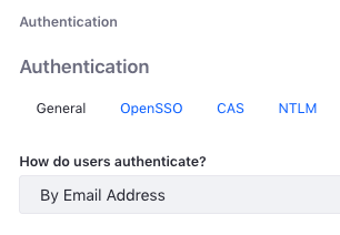 Setting the authentication method in your Liferay instance.