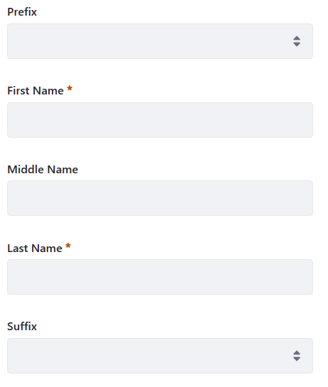Figure 1: The user name settings impact the way user information and forms appear in Liferay.
