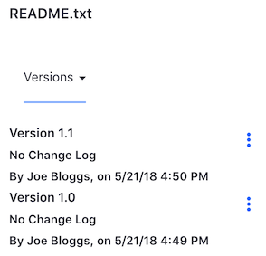 Figure 1: Updating a file through Liferay Sync increments the files version number. You can view a files version number through the web interface.