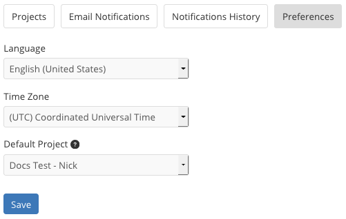 Figure 14: You can change your LCS accounts general preferences.