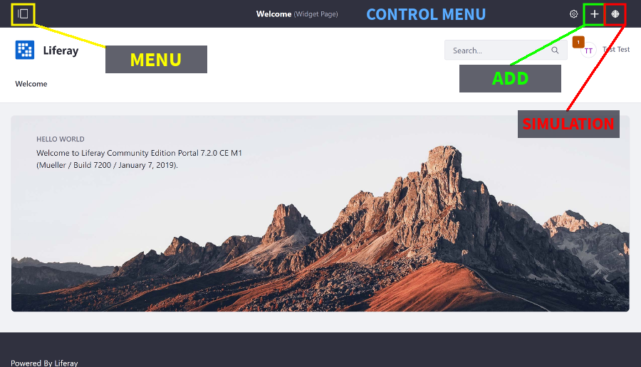Figure 3: Remember to account for the product navigation sidebars and panels when styling your site.
