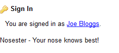 Figure 5.6: The slogan displayed in the page footer.