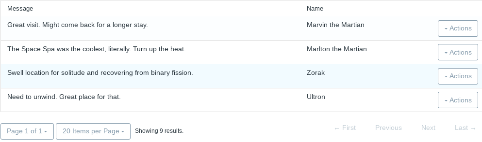 Figure 1: If you dont update the counter method to account for workflow status, it displays an incorrect count in the search container.