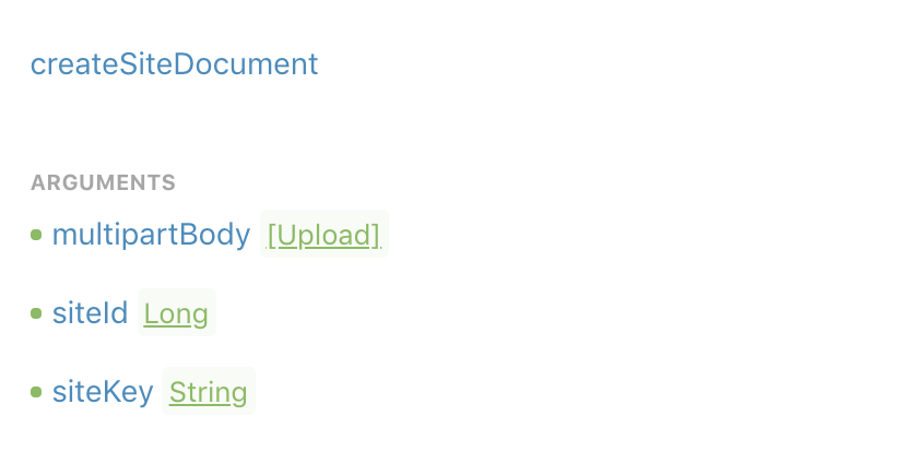Figure 1: Create Document accepts a multipartBody.