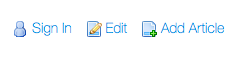 Figure 2: An icon list with three icons.