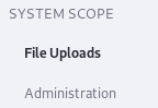 Figure 4: Some System Settings entries are system scoped.