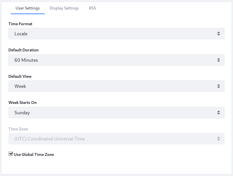 Figure 1: The Setup → User Settings tab provides the options you need to get started quickly.